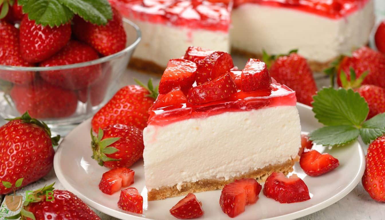 Delicious Strawberry cheesecake that would melt in your mouyh