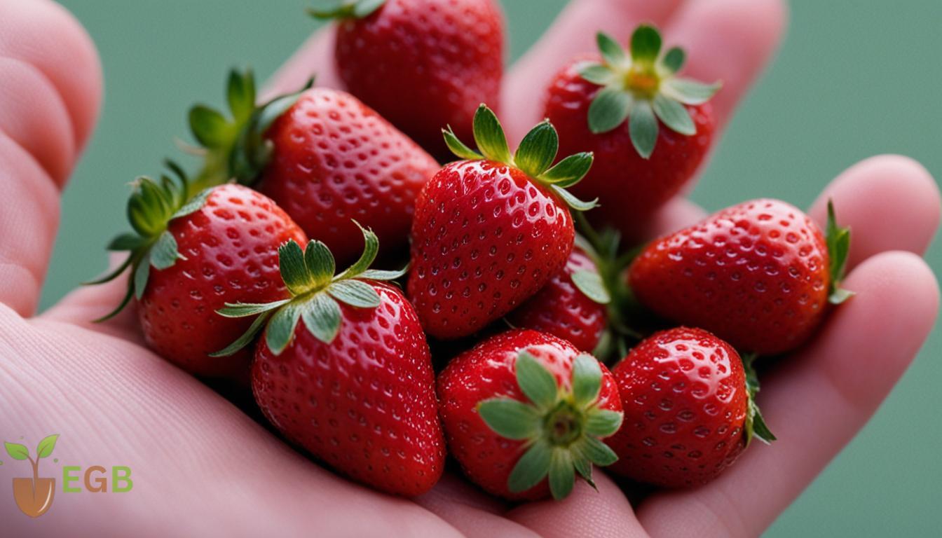 Small ripe strawberries