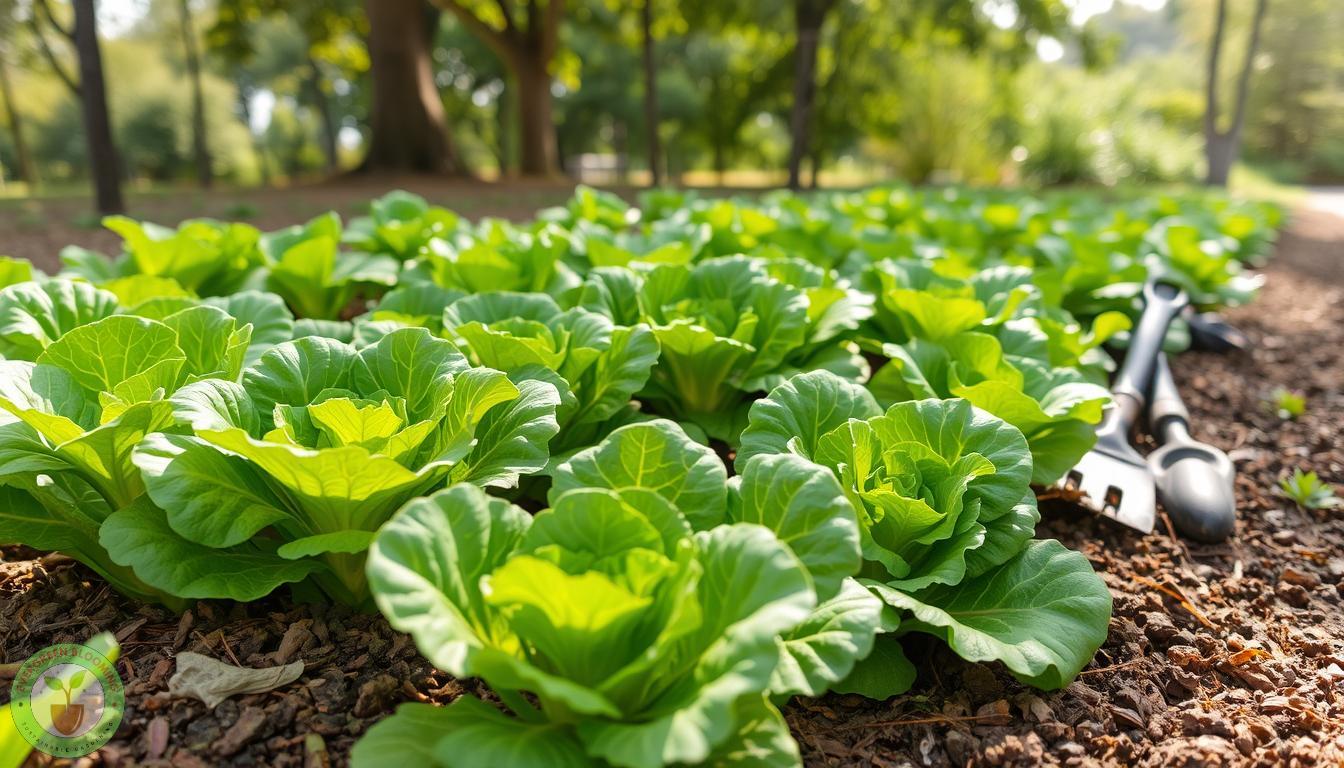 Well grown lettuce out of the afternoon heat
