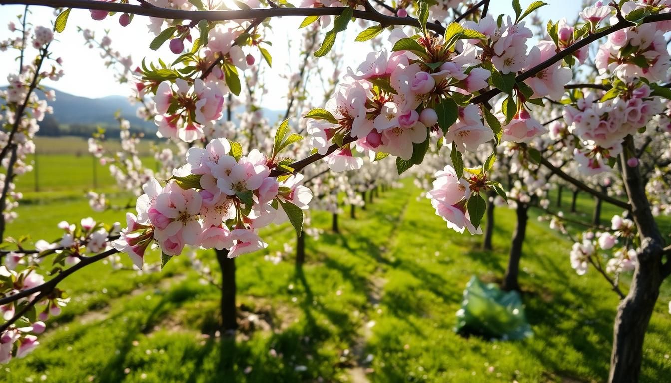 Apple Tree Blooming Process