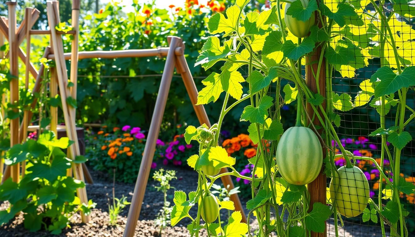 Melon Vine Support Methods