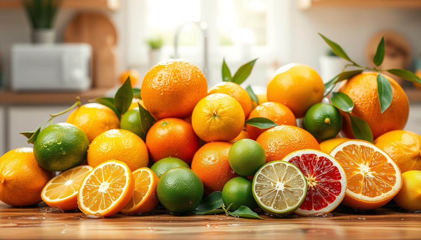 Various tasty citrus fruits great for snacks
