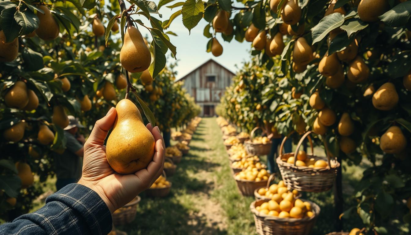 Pear Harvesting Techniques