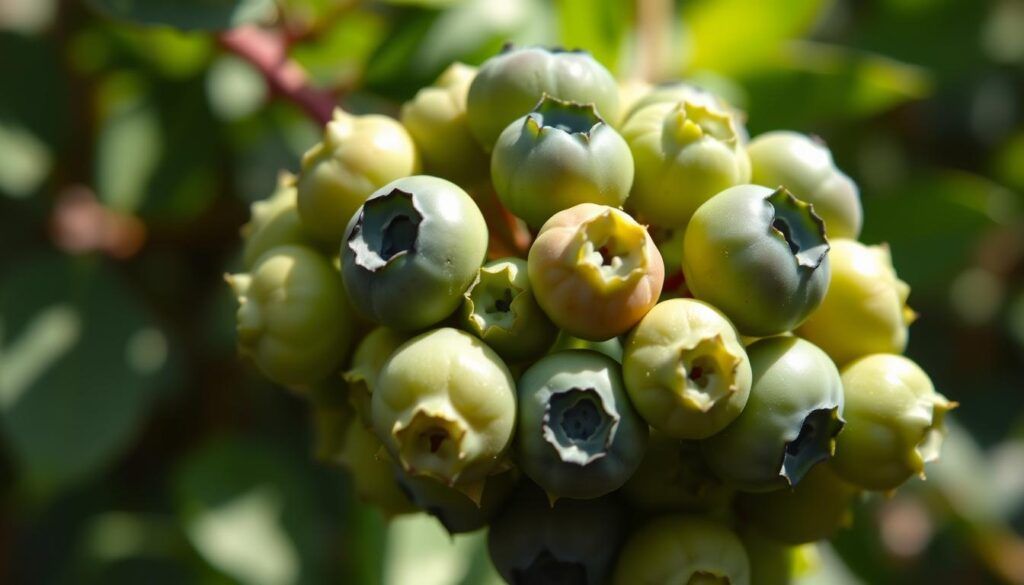 characteristics of unripe blueberries Characteristics of unripe blueberries