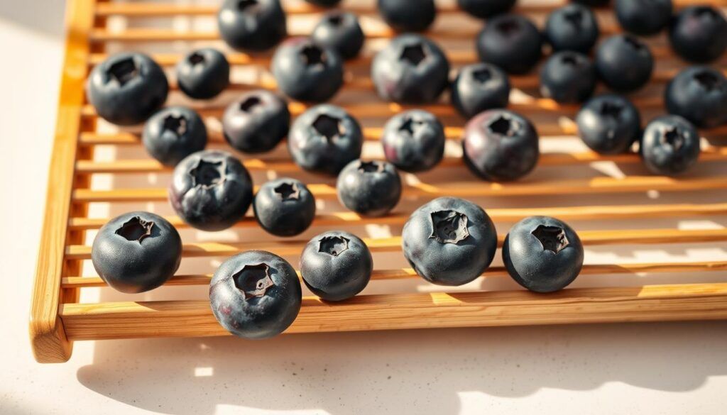 Drying blueberries techniques