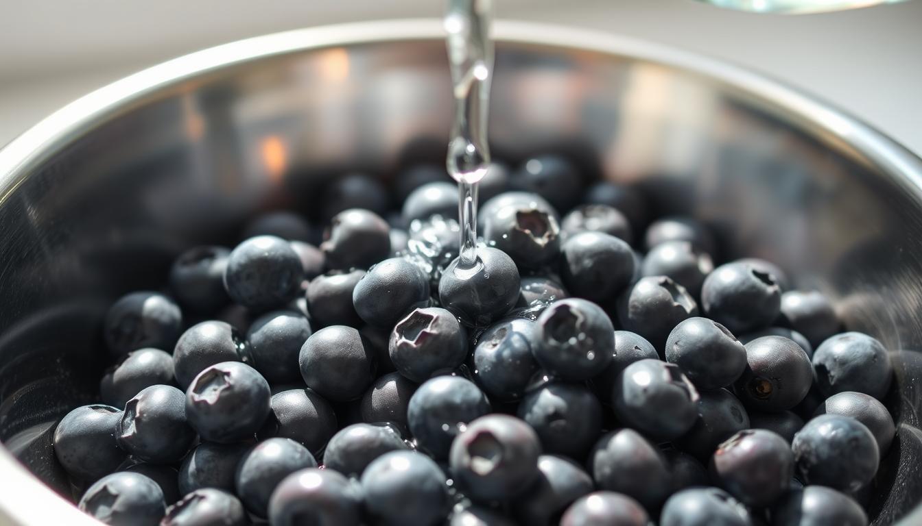 vinegar wash for cleaning blueberries