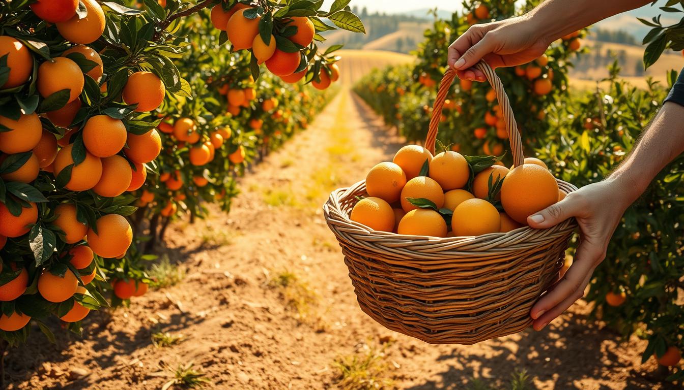 Harvesting Citrus Fruits