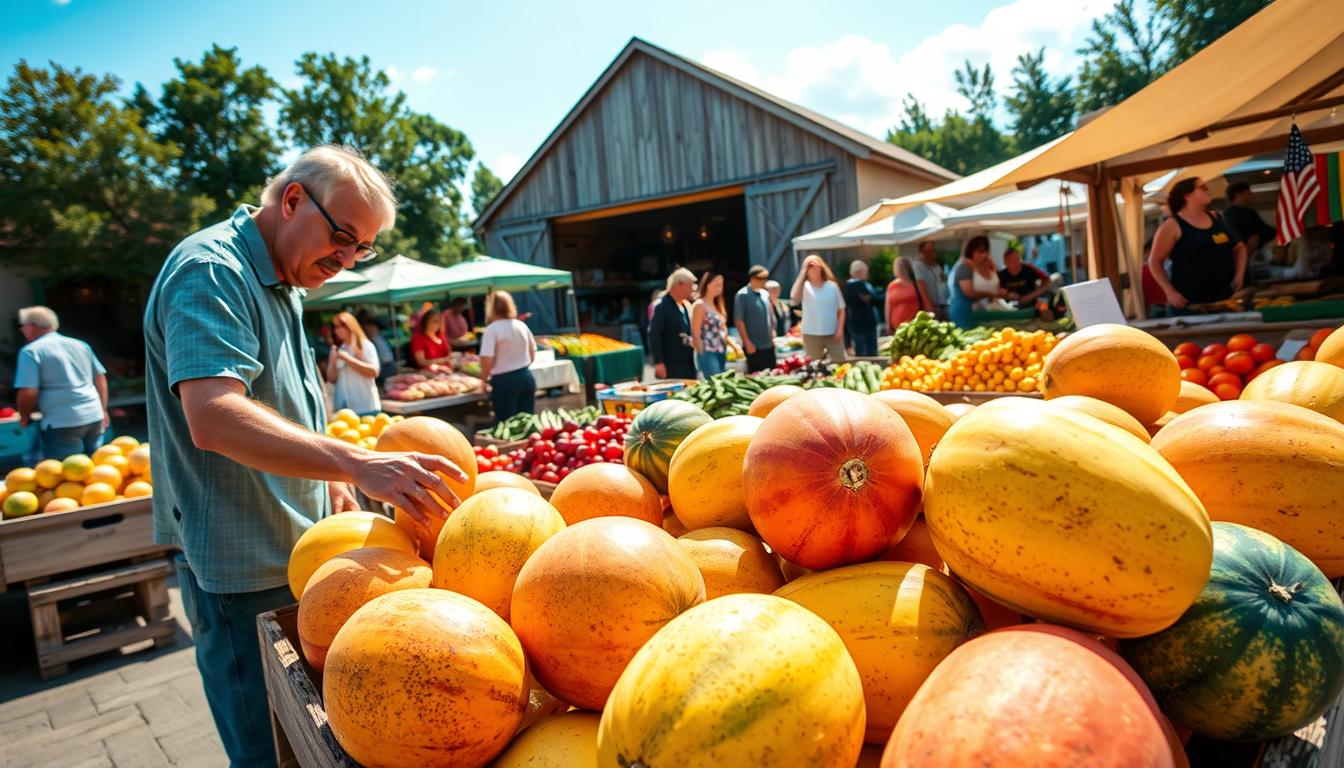 Selecting Ripe Melons